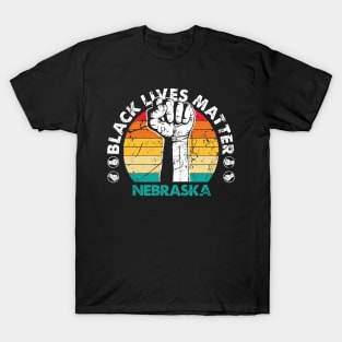 Nebraska black lives matter political protest T-Shirt